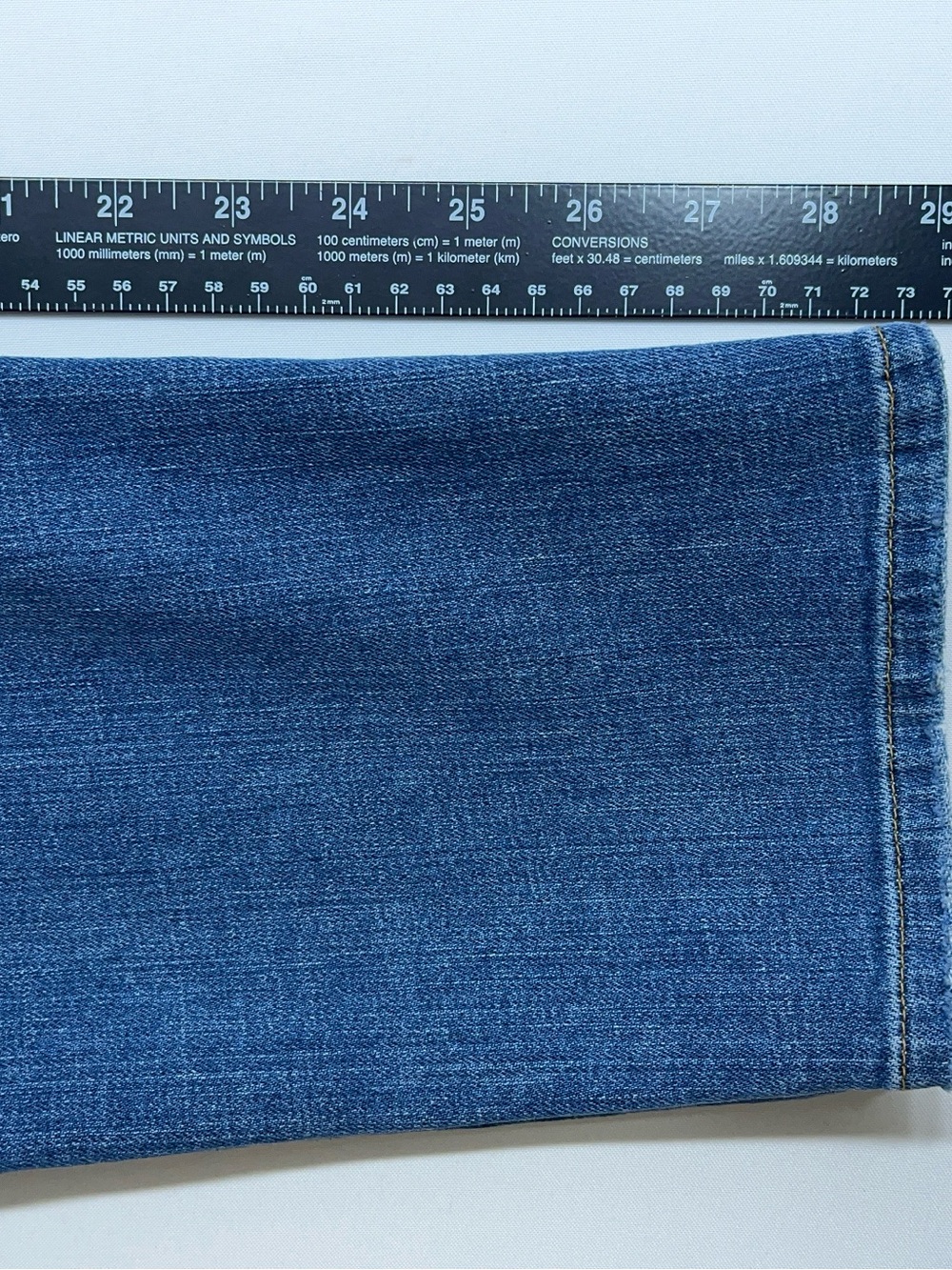 Eileen Fisher Organic Cotton Blue Jeans Womens Size 8 Stretch Denim 32x29 USA - Picture 9 of 14
